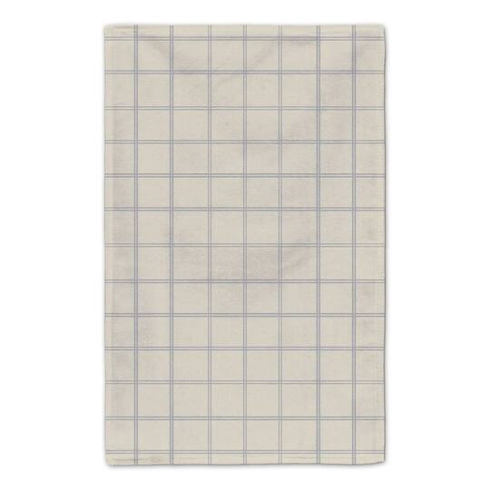 Be Cozy Gray and Cream Check Tea Towel - Set of 2
